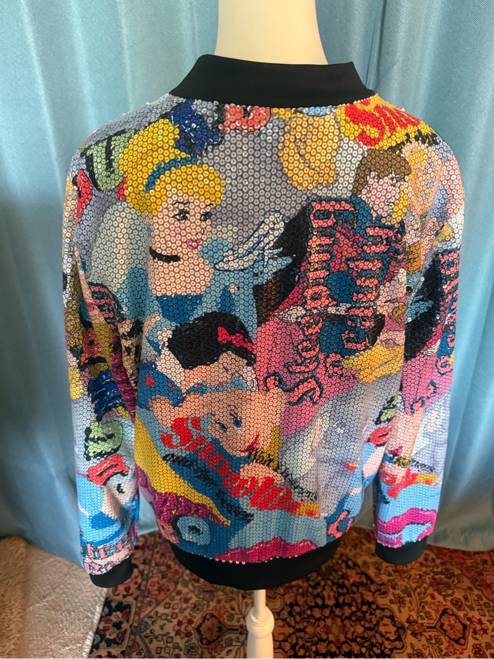 Disney Sequin Multi-Color Bomber Jacket - Picture 2 of 3